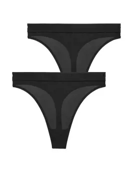 Стринги Polo Ralph Lauren Thong Mesh, черный