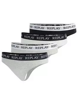 Стринги Replay, цвет schwarz/wei/grau