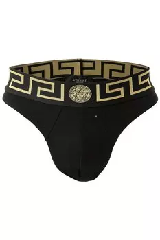 Стринги с логотипом Versace, желтый