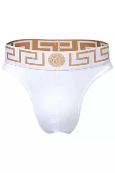 Стринги с логотипом Versace, желтый