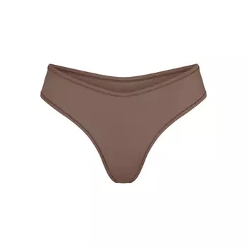 Стринги с окучиванием SKIMS Cotton Jersey, цвет Truffle