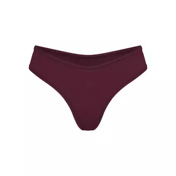 Стринги с окучиванием SKIMS Cotton Jersey, цвет Deep Berry