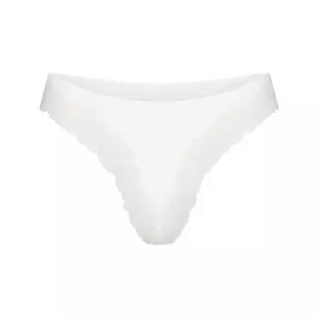 Стринги с окучиванием SKIMS Cotton Lace, цвет Marble