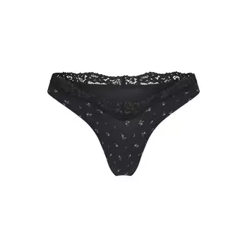 Стринги с окучиванием SKIMS, цвет onyx rosebud print