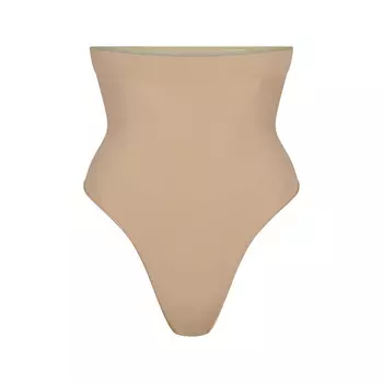 Стринги с высокой талией SKIMS Seamless Sculpt, цвет Clay