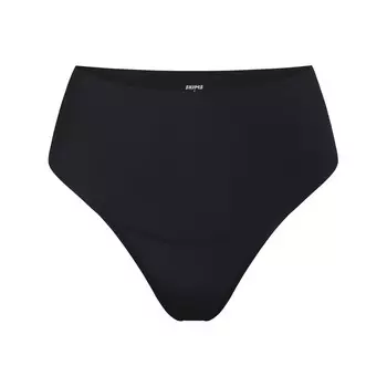 Стринги с высокой талией SKIMS Smoothing Intimates, цвет Onyx
