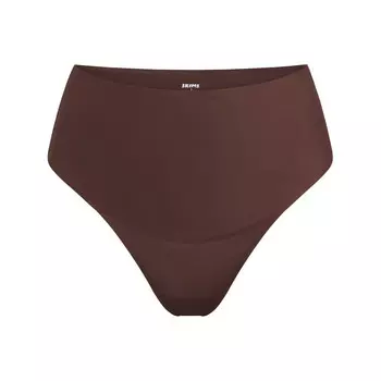 Стринги с высокой талией SKIMS Smoothing Intimates, цвет Cocoa