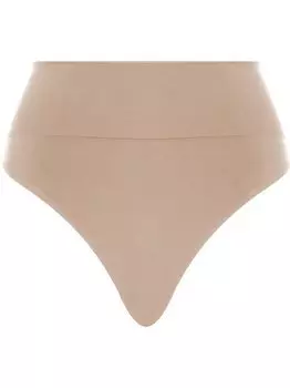 Стринги с завышенной талией Wolford, бежевый