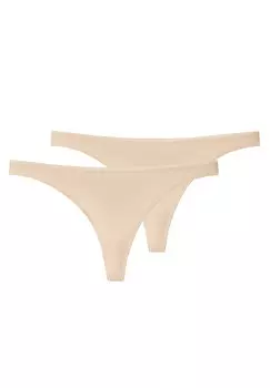 Стринги Schiesser 95/5 Organic Cotton, песочный