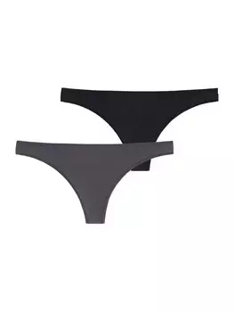 Стринги SCHIESSER Invisible Lace, антрацит