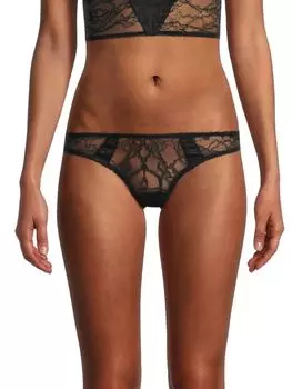 Стринги Шелковые Kiki de Montparnasse Nuit, charcoal