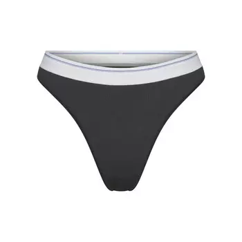 Стринги SKIMS Cotton Rib, цвет Soot Stripe