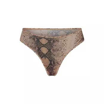 Стринги SKIMS, цвет clay snakeskin print