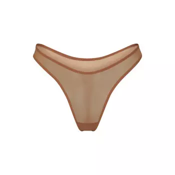 Стринги SKIMS Ultra Fine Mesh, бронзовый