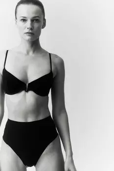 Стринги средней формы H&M, черный