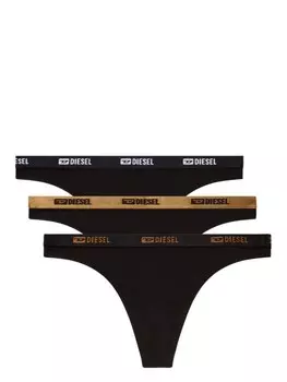 Стринги Stars (упаковка из трех шт.) Diesel, черный