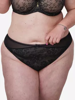 Стринги SugarShape True Lace, черный