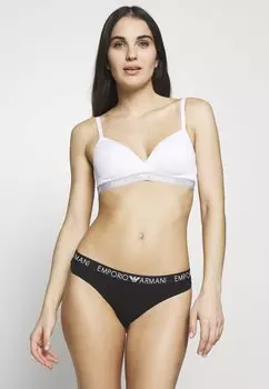 Стринги THONG 2 PACK Emporio Armani, черный