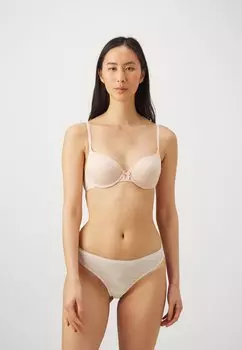 Стринги THONG 2 PACK Emporio Armani, крем