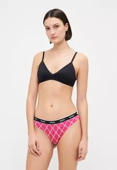 Стринги THONG DESIGN 3 PACK HUGO, фуксия