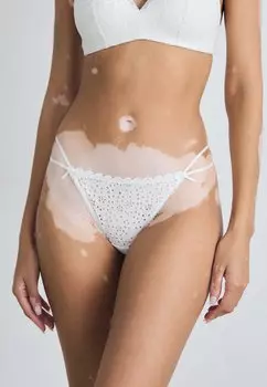 Стринги THONG MINI BRODERIE ANGLAIS Lindex, белый