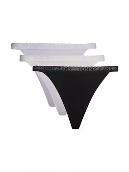 Стринги Tommy Jeans Thong, цвет lilac/black/white