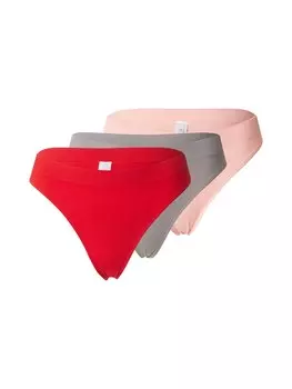 Стринги Trendyol Thong, цвет grey/rose/bright red