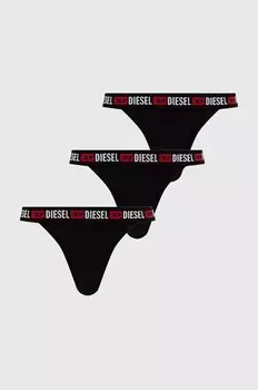 Стринги UFPN-EBBYSS-THREEPACK 3 шт. Diesel, черный
