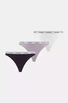 Стринги упаковка из 3 шт Calvin Klein Underwear, фиолетовый