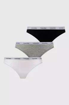 Стринги упаковка из 3 шт Calvin Klein Underwear, мультиколор