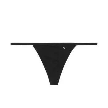 Стринги Victoria's Secret Stretch Cotton, черный