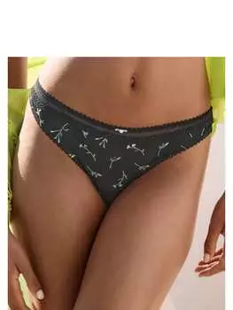 Стринги Vivance, цвет schwarz-geblmt