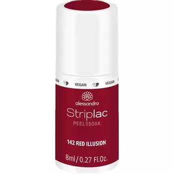 STRIPLAC PEEL OR SOAK RED ILLUSION - ВЕГАНСКИЙ Alessandro, 8 ml