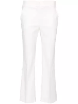 Строгие брюки средней посадки Peserico, белый