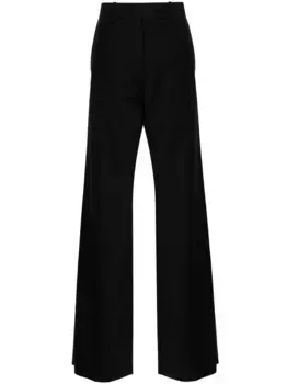 Строгие брюки средней посадки VALENTINO GARAVANI, черный