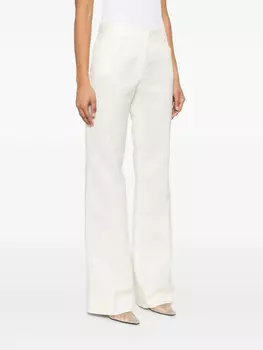 Строгие брюки в тонкую полоску от TOM FORD, белый