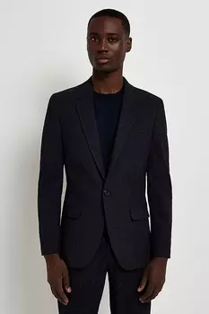 Строгий костюм в пятна: пиджак River Island, синий