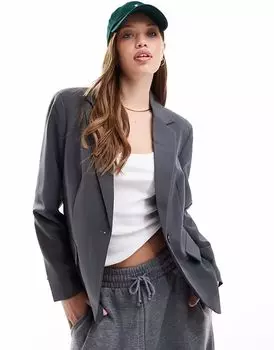 Строгий пиджак Vero Moda Troian серого цвета