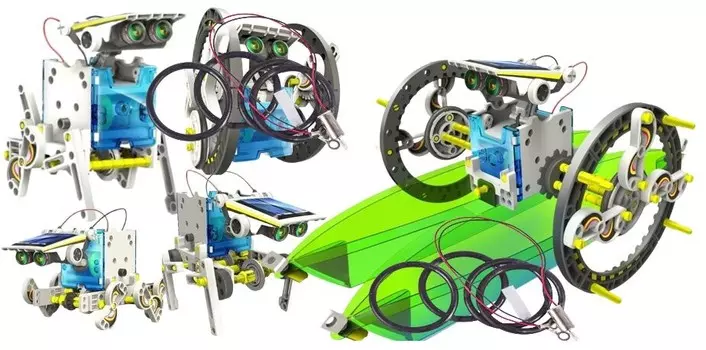 СТРОИМ РОБОТА Развивающая игрушка Механика Электроника для детей 13в1 PakaNiemowlaka