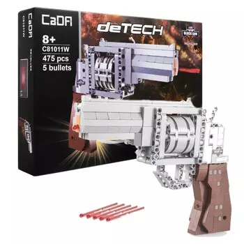Строительные блоки Cada Revolver + 5 ракет 475 штук C81011W