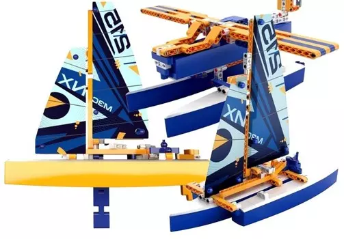 Строительные блоки Катамаран Тримаран Лодки Плавающие транспортные средства Лодка Clementoni