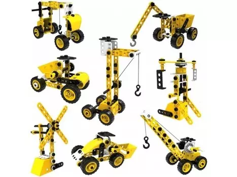 Строительные блоки, машины, строительная техника, машина, машина для разборки и сборки 8в1 Zabawkowy Zawrt Gowy