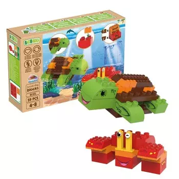 Строительные блоки Образовательный Творческий БиОБУДДи Черепаха Рак ЭКОЛОГИЧЕСКАЯ БИО BIOBUDDI