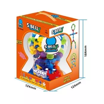 Строительные блоки WOOPIE с присоской Сумасшедшие смайлы