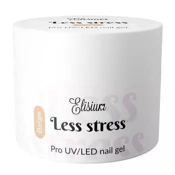Строительный гель, бежевый, 40мл Elisium, Less Stress Builder Gel