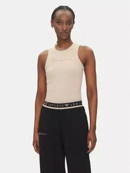 Стройное боди 7W000338 AF12625 U6155 Ea7 Emporio Armani, бежевый