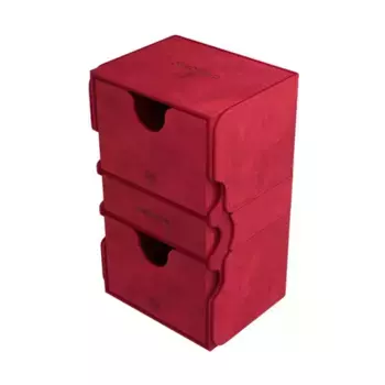 Stronghold 200 + трансформируемый держатель для деки XL - красный, Premium Deck Boxes (GameGenic)