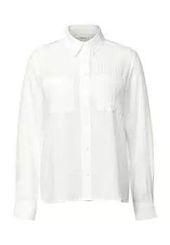 Структурированная блузка-рубашка Cecil, белый
