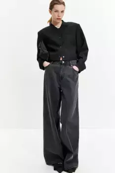 Структурированная куртка пилота H&M, черный