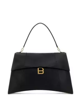 Структурированная сумка Hourglass BALENCIAGA, черный